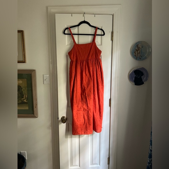 Madewell Eyelet Summertime Cami Midi Dress - Picture 2 of 6